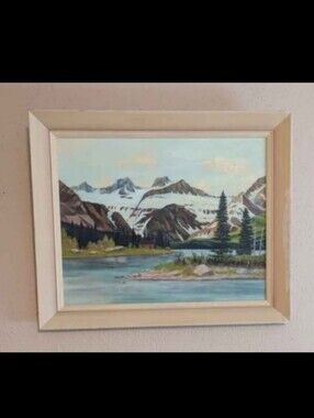 Ice Fields Parkway Mountain Painting